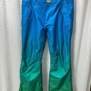 Under Armour Storm Blue & Green Ombre Ski Snowboard Pants - XL Women’s